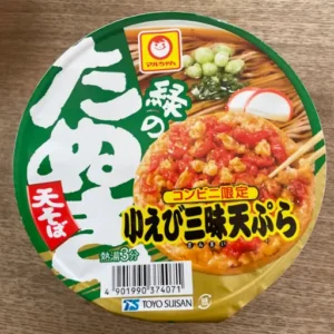 コンビニ限定の緑のたぬきのパッケージ写真